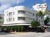 * Thumbnail image: Rounded corners, symmetrical lines, and decorative window flares grace this typical hotel and restaraunt on Ocean Avenue