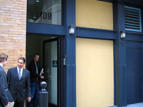 Front entrance for the building at 109 Stephenson in San Francisco